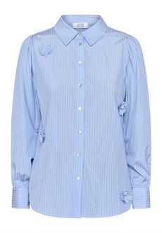 LOVE & DIVINE SKJORTE, LOVE 919-21, BLUE STRIPES